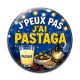 Cabochon Verre - j'peux pas j'ai pastaga