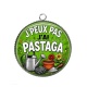 Pendentif Cabochon Argent - j'peux pas j'ai pastaga