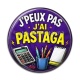 Cabochon Résine - j'peux pas j'ai pastaga