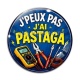 Cabochon Verre - j'peux pas j'ai pastaga