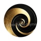 spirale noire et or
