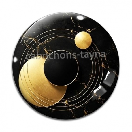 Cabochon Verre - forme géométrique et rond