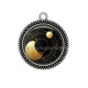 Pendentif Cabochon Argent - forme géométrique et rond