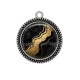 Pendentif Cabochon Argent - forme géométrique