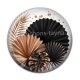 Cabochon Résine - feuille exotique 