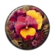 Cabochon Résine - fleur exotique