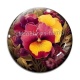 Cabochon Verre - fleur exotique
