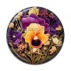 Cabochon Résine - fleur exotique
