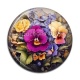 Cabochon Résine - fleur exotique