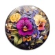 Cabochon Verre - fleur exotique