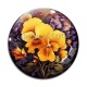 Cabochon Verre - fleur exotique