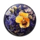 Cabochon Résine - fleur exotique