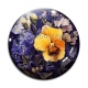 Cabochon Verre - fleur exotique
