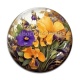 Cabochon Verre - fleur 