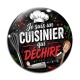 Cabochon Verre - je suis un cuisinier qui déchire