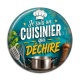 Cabochon Résine - je suis un cuisinier qui déchire