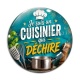 Cabochon Verre - je suis un cuisinier qui déchire