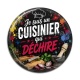 Cabochon Résine - je suis un cuisinier qui déchire