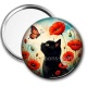 Miroir de poche - chat noir 
