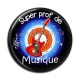 Cabochon Résine - super prof de musique
