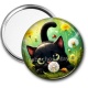 Miroir de poche - chat noir 