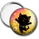 Miroir de poche - chat noir 