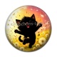 Cabochon Résine - chat noir 