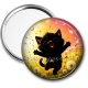 Miroir de poche - chat noir 