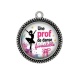 Pendentif Cabochon Argent - une prof de danse formidable