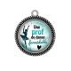 Pendentif Cabochon Argent - une prof de danse formidable