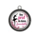 Pendentif Cabochon Argent - une prof de danse formidable