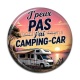 Cabochon Résine - j'peux pas j'ai camping car