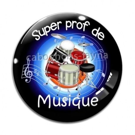Cabochon Verre - super prof de musique