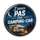 Cabochon Résine - j'peux pas j'ai camping car