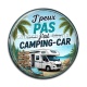 Cabochon Résine - j'peux pas j'ai camping car