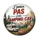 Cabochon Verre - j'peux pas j'ai camping car