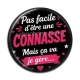 Cabochon Résine - pas facile d'être une connasse mais ça va je gère