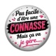 Cabochon Résine - pas facile d'être une connasse mais ça va je gère