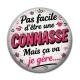 Cabochon Résine - pas facile d'être une connasse mais ça va je gère