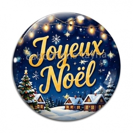 Cabochon Verre - joyeux noël