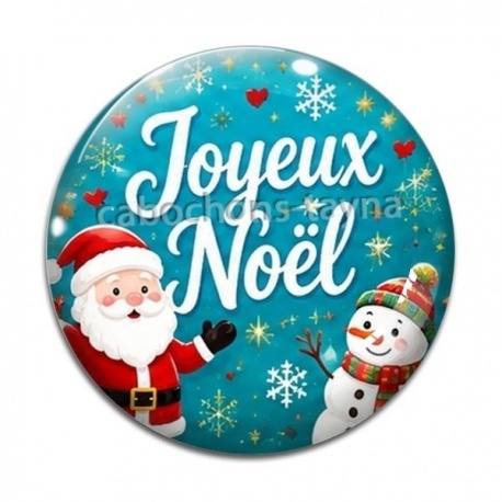 Cabochon Verre - joyeux noël