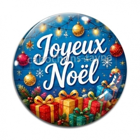 Cabochon Verre - joyeux noël
