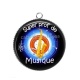 Pendentif Cabochon Argent - super prof de musique