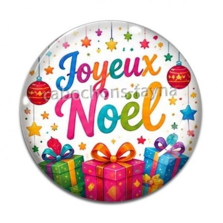 Cabochon Verre - joyeux noël