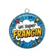 Pendentif Cabochon Argent - un super frangin