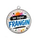 Pendentif Cabochon Argent - un super frangin