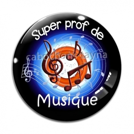 Cabochon Verre - super prof de musique