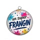 Pendentif Cabochon Argent - un super frangin