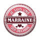 Cabochon Résine - je suis une marraine qui déchire