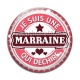 Cabochon Verre - je suis une marraine qui déchire